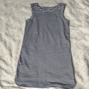 Girls Vineyard Vines Navy & White Striped Dress/Coverup